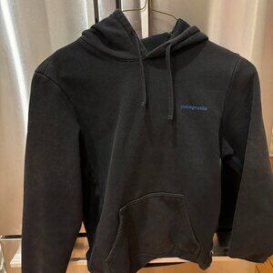 Patagonia Back Print Hoodie/S/Cotton/BLK/39665FA22/Slightly used